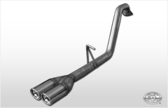 Escape final Toyota Hilux Double Cap final pipe system 2x80 Tipo 17 Fox