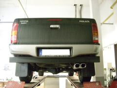 Escape final Toyota Hilux Double Cap final pipe system 2x93x79 Tipo 71 Fox